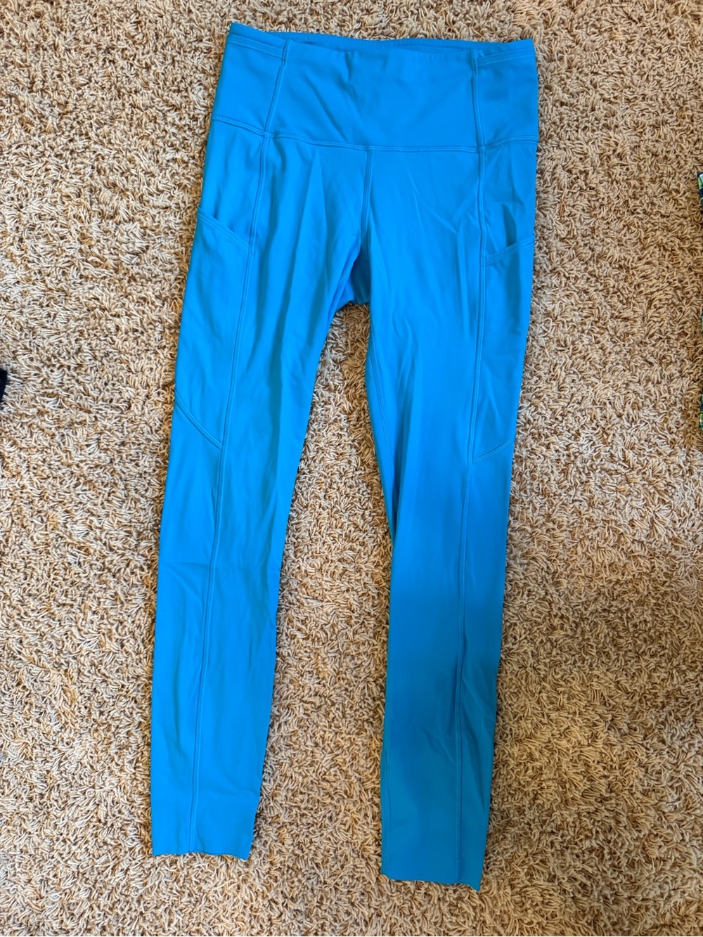 lululemon athletica Bright Blue Kids Leggings with Side Pockets